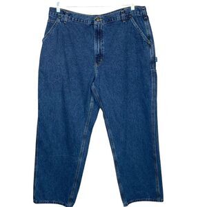 Carhartt Carpenters Jeans Loose Fit Relaxed Mens Size 42 x 30 100% Cotton
